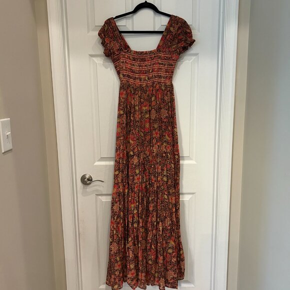 FREE PEOPLE tiered boho floral maxi dress (XS) - Picture 2 of 7